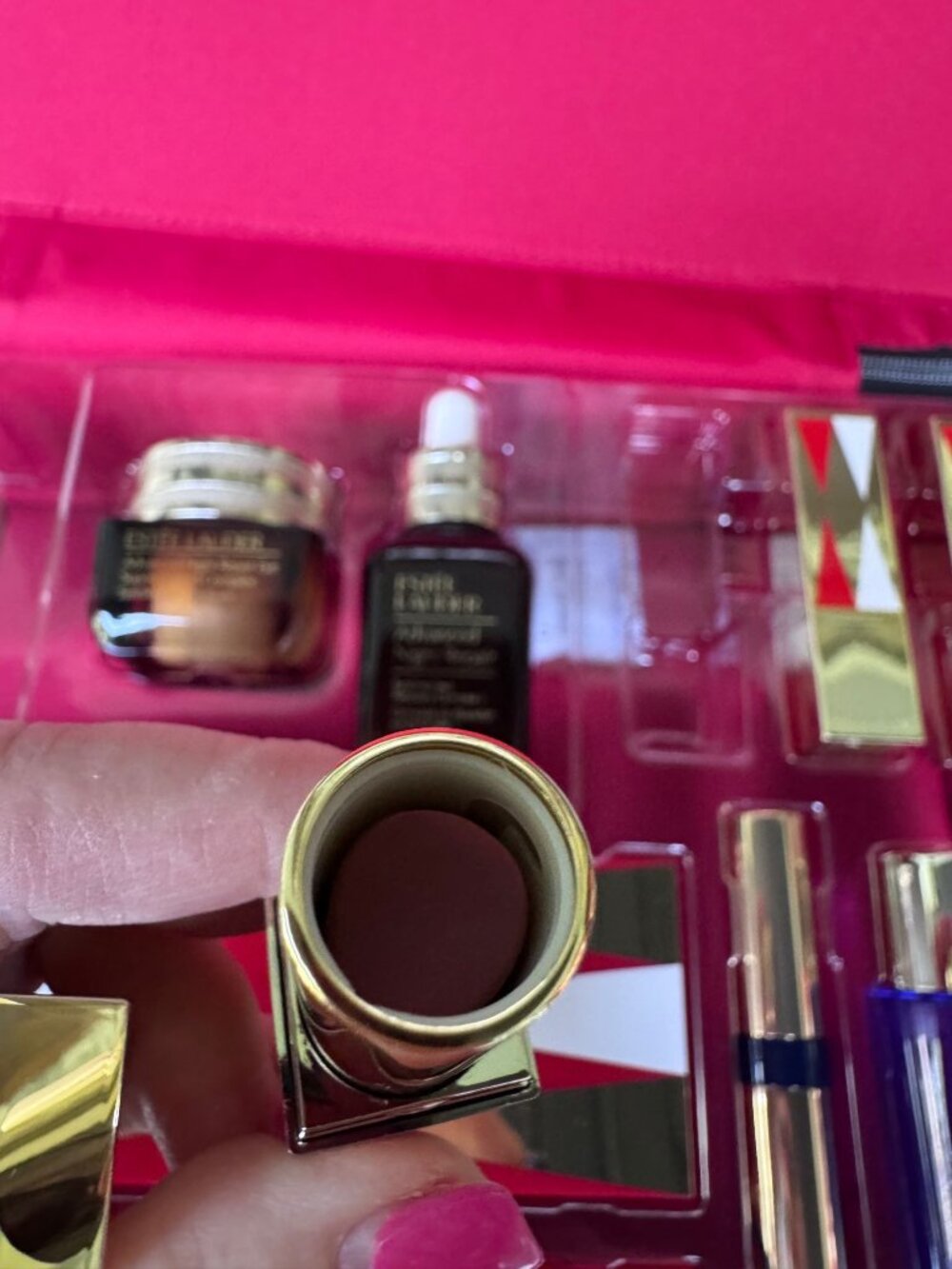 Estee Lauder Holiday Gift Set Makeup Skincare Train Case Advanced Night Repair - Picture 10 of 11